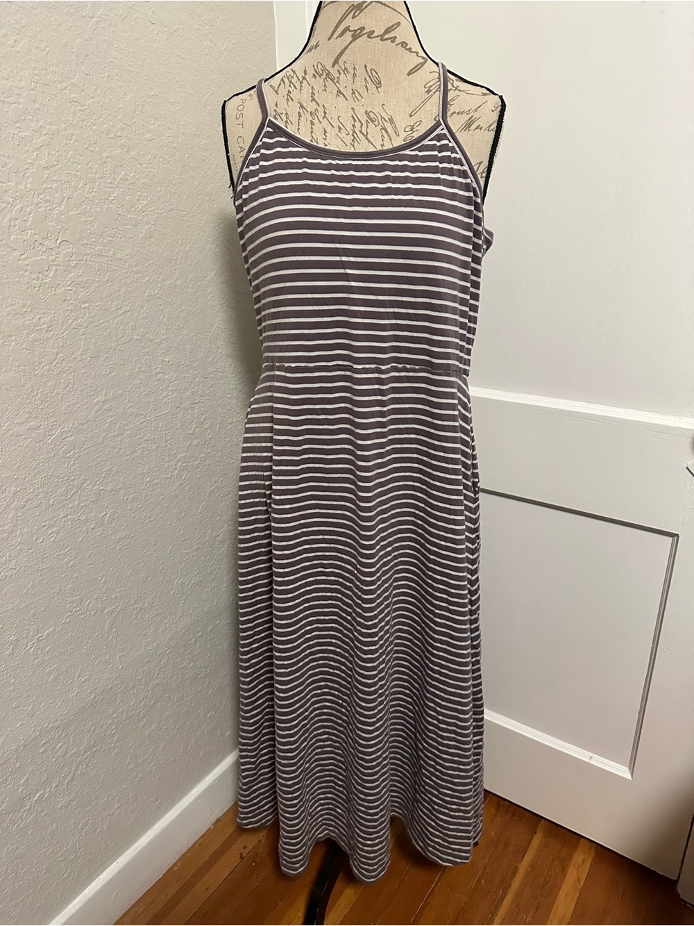 Pact Organic Fit & Flare Midi Dress